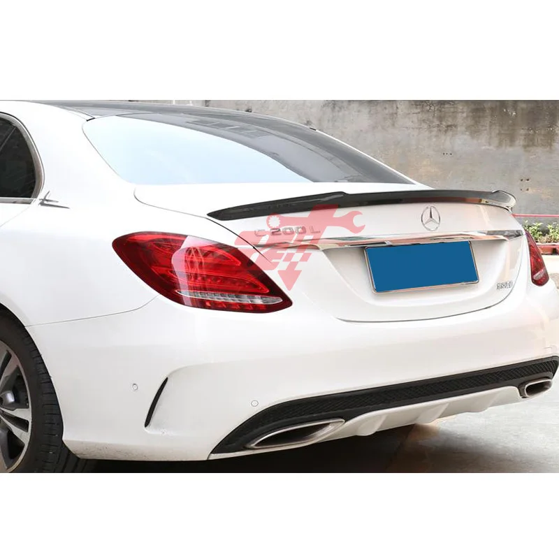 Задний багажник спойлер из углеродного волокна для Mercedes Benz W205 FD Стиль 4-двери- заднее крыло