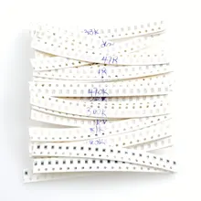 0805 SMD Resistor Kit Assorted Kit 1ohm-1M ohm 5% 33valuesX 20pcs=660pcs Sample Kit Resistance Set 500pcs 0805 510k 510k ohm 5% smd resistor