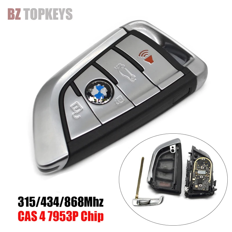B0090 4-кнопочный БЕСКЛЮЧЕВОЙ вход fob 315/433/8868 МГц CAS4 + для BMW F 5 7 серии X5 X6 2014 2015 2016