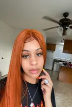 Peluca de cabello humano ondulado brasileño para mujer, postizo de encaje frontal de 13x6, Color naranja jengibre, sin pegamento, 180% de densidad, Remy