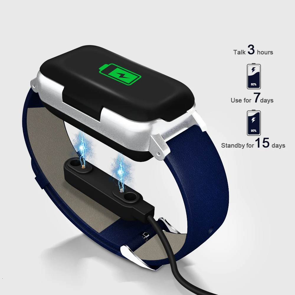 2-in-1 Tws Wireless Bluetooth Earphones 5.0 Fitness Bracelet Heart Rate Monitor Sport Watch Headphone For Ios Android Phone