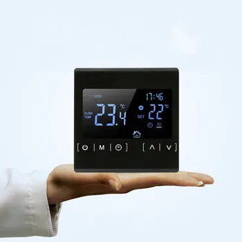 

LCD Touch Screen Thermostat Electric Floor Heating System Water Heating Thermoregulator AC85-240V Temperature Controller 110V 22