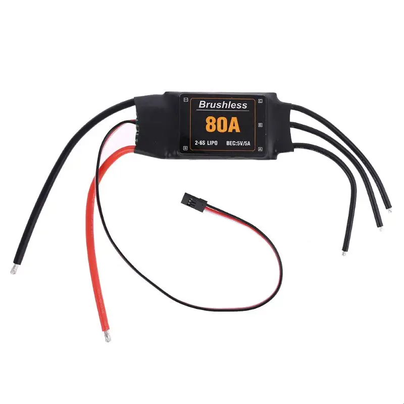 

80A 2-6S ESC Brushless ESC Speed controller for RC Airplane Helicopter