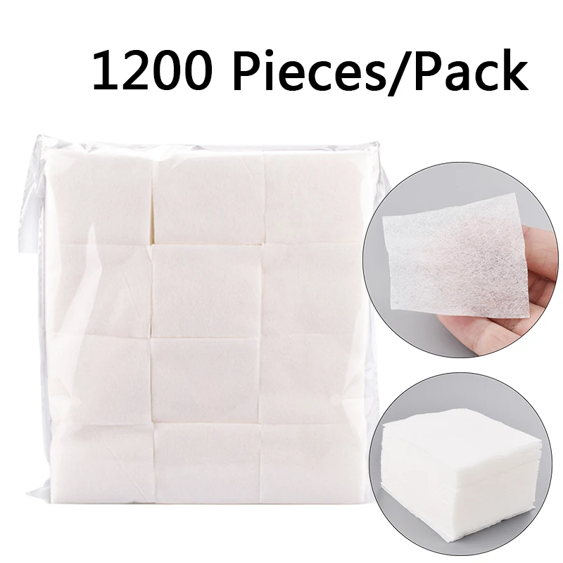 1200Pcs/Set Disposable Makeup Cotton Wipes Soft Facial Cleansing Cottons Pad Microblading Makeup Remover Cotton For Tattoo Clean