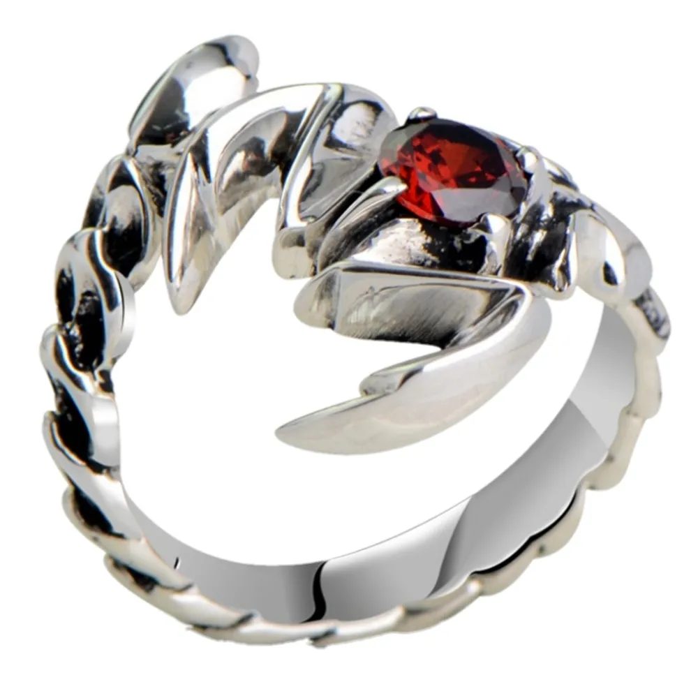 Мужское Открытое кольцо Скорпион из серебра s925 пробы 025321 Вт|open ring|925 sterling silver