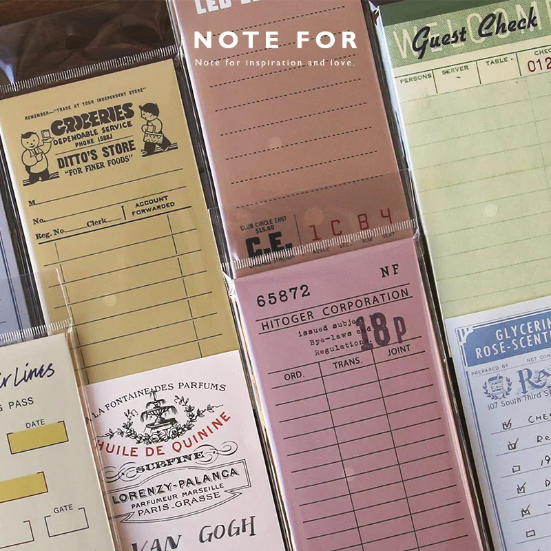 

1 sets/1 lot Retro memory Memo Pad Sticky Notes Escolar Papelaria School Supply Bookmark notepad Label