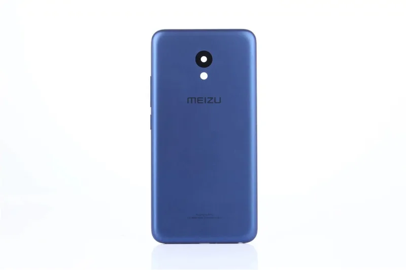M5 мини задний корпус чехол для Meizu M5 Мини Пластиковая Задняя Дверь Ремонт батареи чехол+ кнопки камеры стекло - Цвет: Синий