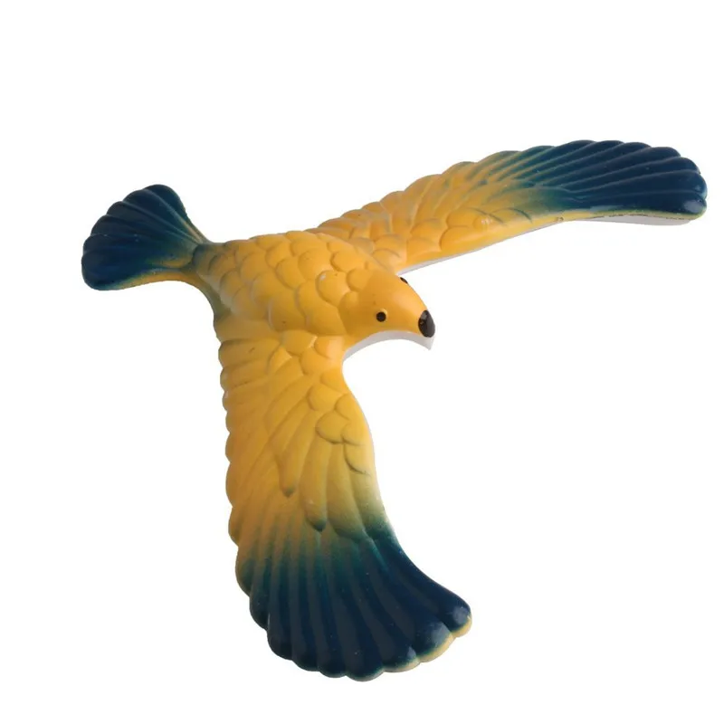 Amazing Balancing Eagle With Pyramid Stand Magic Bird Desk Kids Toy Fun Learn Balanced eagle toy #3N21 (12)