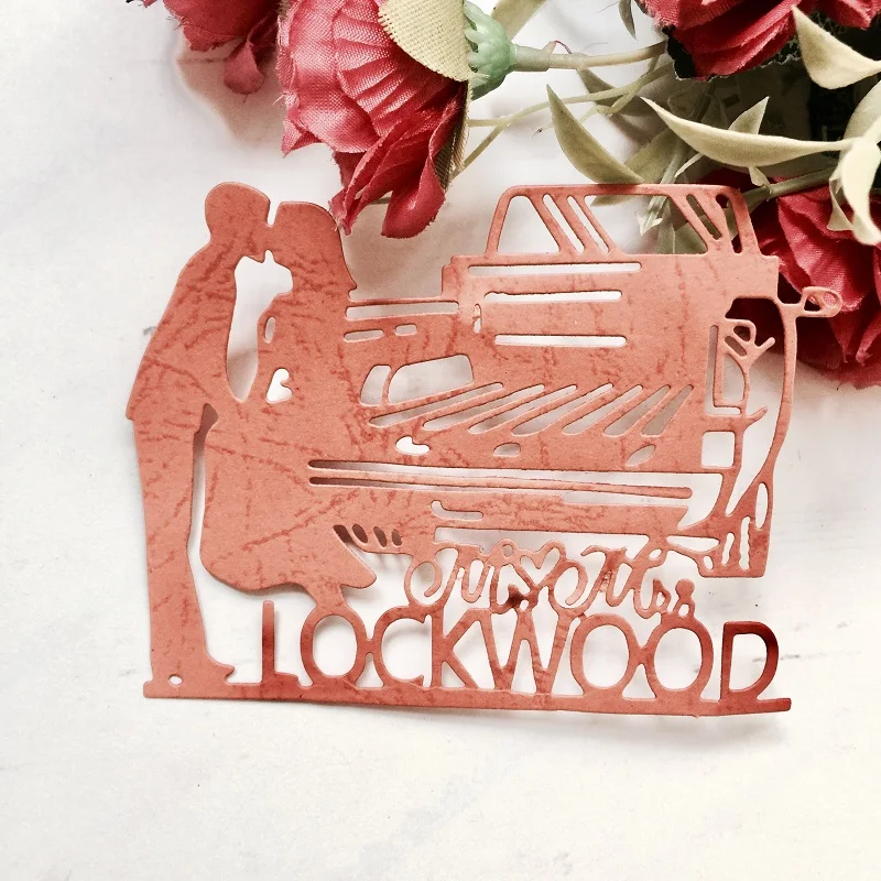 Свадебный Жених невесты вырезанные материалы для скрапбукинга металлические