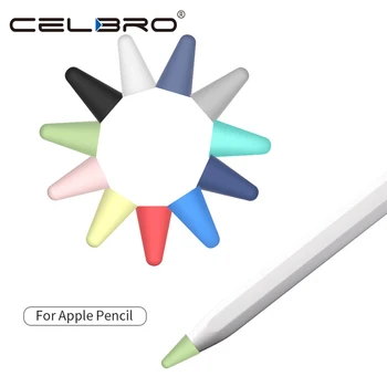 

8Pcs/Set Pen Nib Case for Apple Pencil 1 2 Tablet Stylus Touch Soft Silicone Protective Cases for Apple Pencil Tip Touch Cover