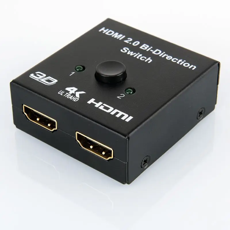 2x1 или 1x2 2 порта Ultra HD 4K HDMI переключатель двунаправленный коммутатор сплиттер с HDCP сквозной для HDTV Blu-Ray DVD спутниковый