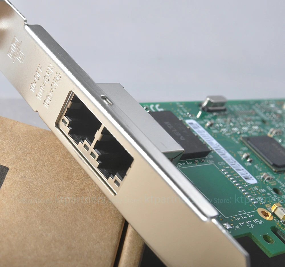 오리지널 브랜드 신제품 PCI-E X4 인텔 I350-T2 듀얼 포트 기가비트 이더넷 네트워크 서버 어댑터 i350AM2 NIC I350T2V2BLK