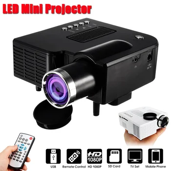 

Portable projector Home Theater Wired LED Mini Projector led projector full HD 1080P VGA USB HDMI 110-240V home cinema