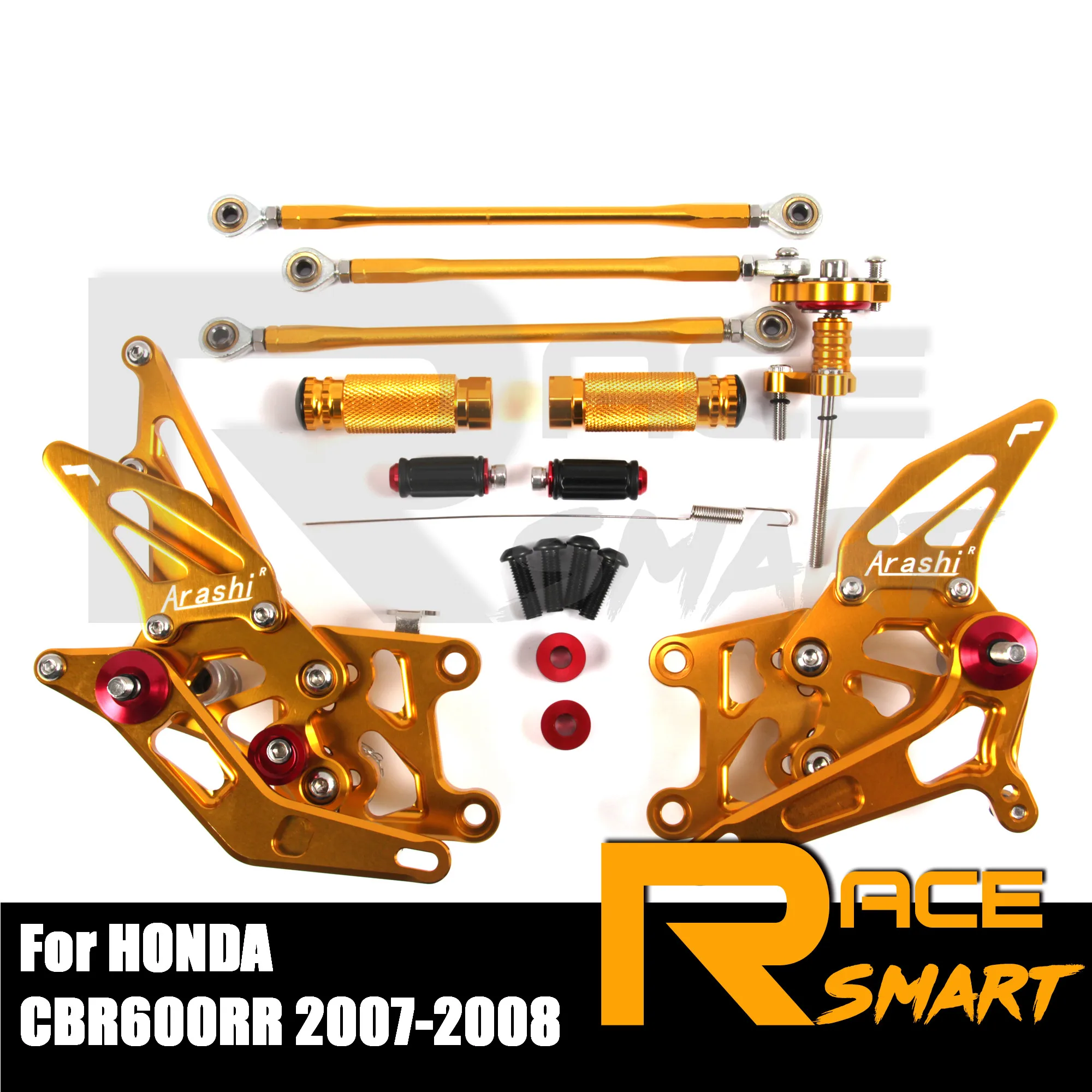 Для HONDA CBR600RR 2007 2008 CBR 600RR 600 CNC регулируемые Задние подножки для ног педали
