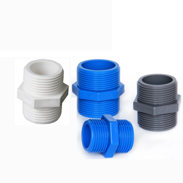 1/2" 3/4" 1" 1-1/4" 1-1/2" Bsp Male Thread Hex Nipple Union Pvc Pipe  Fitting Coupler Adapter Water Connector - Pipe Fittings - AliExpress
