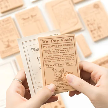 

1pc Stamp 20 Sheets Memo Combination Stamp Retro Letter Postcard Decoration Stationery Foam Stamps for Scrapbooking DIY Crafts