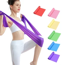 

Stretch Resistance Band Yoga Pilates Exercise Fitness Band Training Elastic Bands Yoga Accessories Gymnastics Equipment 1.5M-2 M