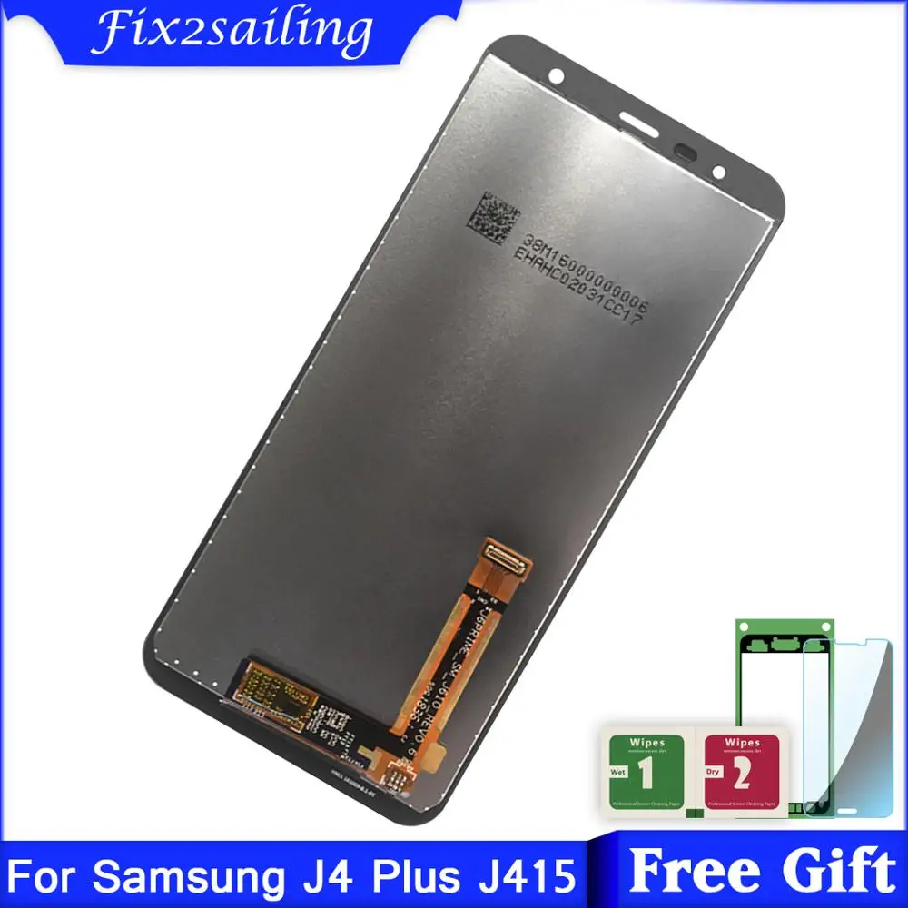 

Super AMOLED LCDS For Samsung Galaxy J4+ 2018 J4 Plus J415 J415F LCD Touch Screen Digitizer Assembly Replacement