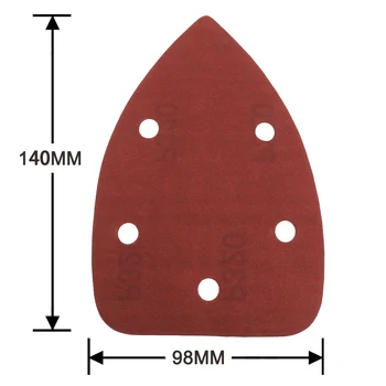 

70pcs 5 Hole Sander Sandpaper Sanding Paper 40/60/80/120/180/240/320 Grit Pack