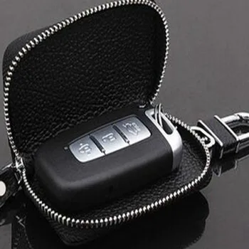

Car Key Pouch Bag Case Wallet Holder Chain Key Wallet Ring Collector Housekeeper EDC Pocket Key Organizer Smart Leather Keychain