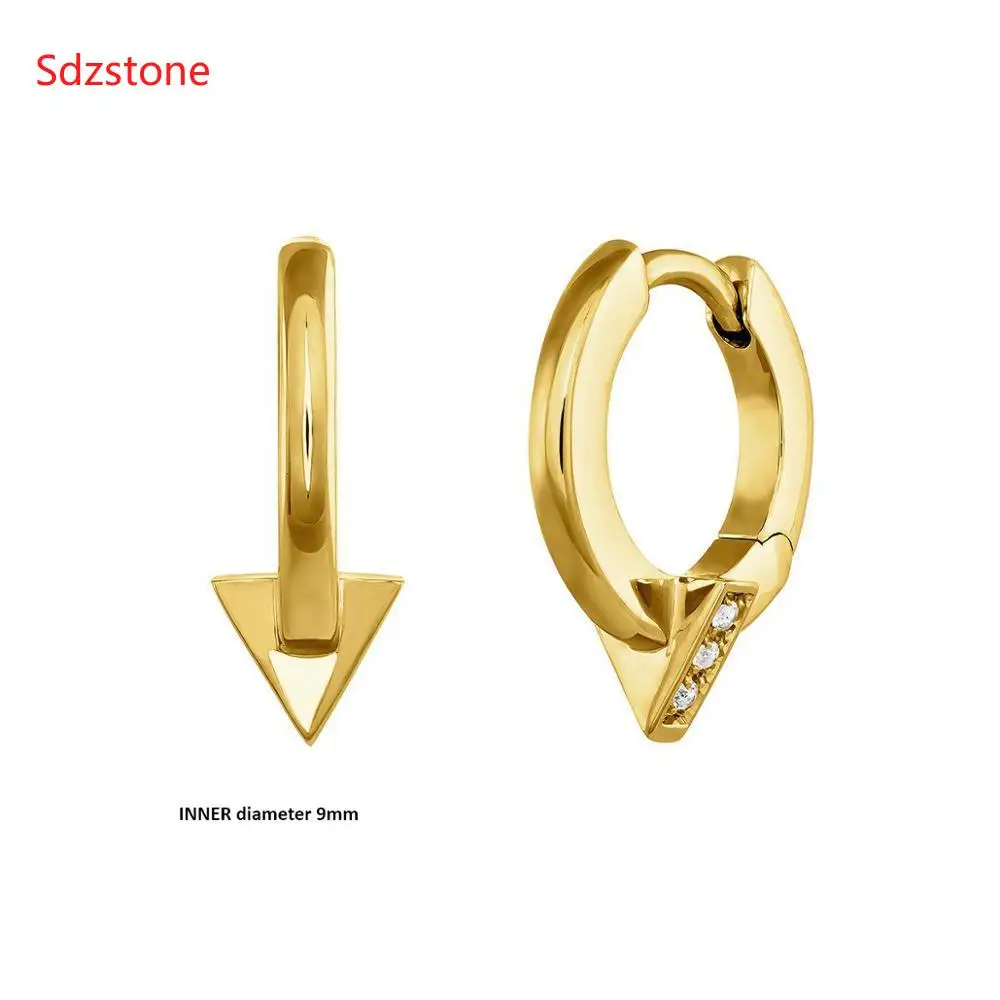 Женские серьги-гвоздики Sdzstone серьги из стерлингового серебра 925 пробы 11 мм