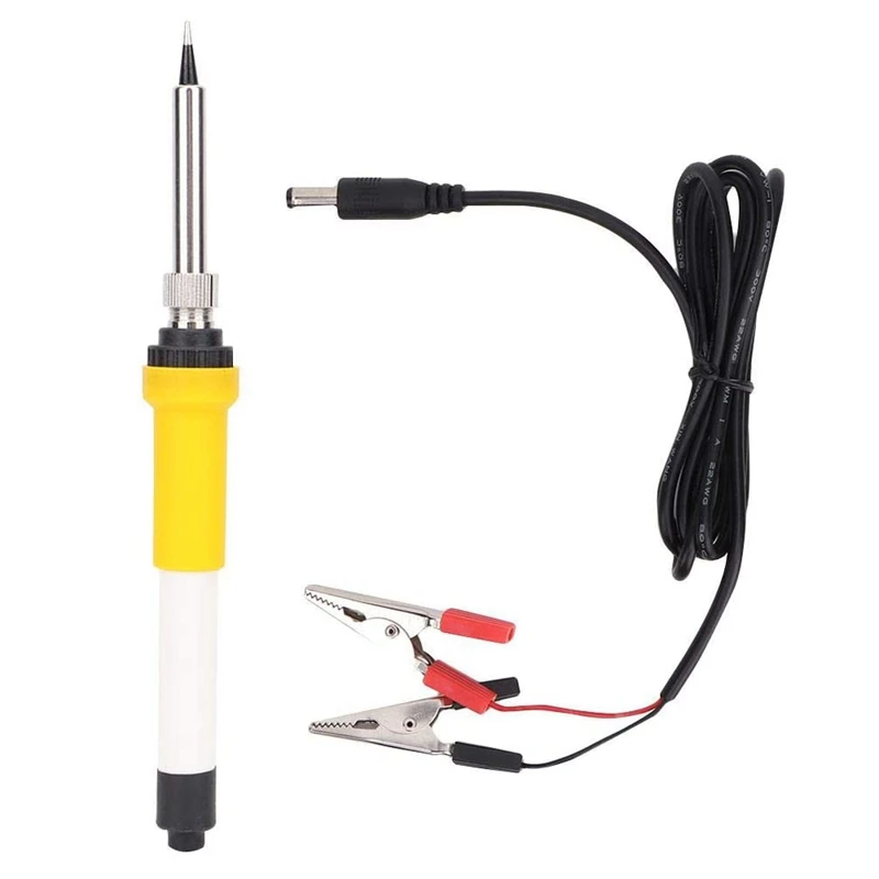 HOT Electric Soldering Iron Set, DC 12V 40W Portable Car Alligator Clip