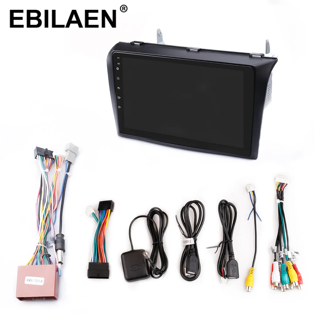 Top EBILAEN Car Multimedia Radio Player For Mazda 3 BK  Mazda3 2004-2009  2Din Android 9.0 Navigation Autoradio Tape Recorder GPS 5