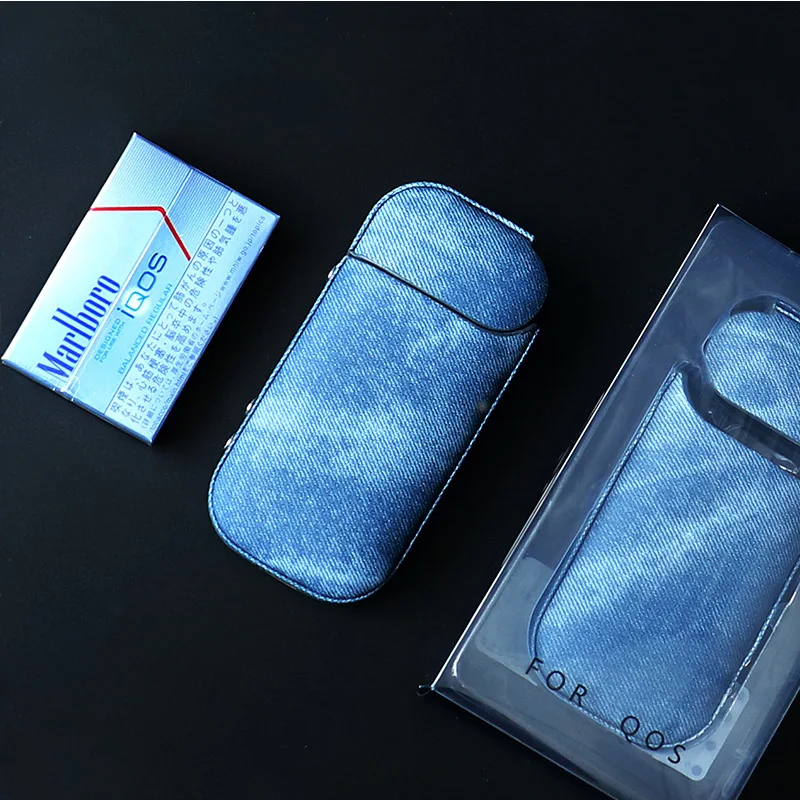 Denim IQOS 2.4 Plus Case Bumper Jean Cloth Skin 360 Full Cover for Japan Iqos 2. 4 Case Shell Iqos2.4 Plus Warehous House