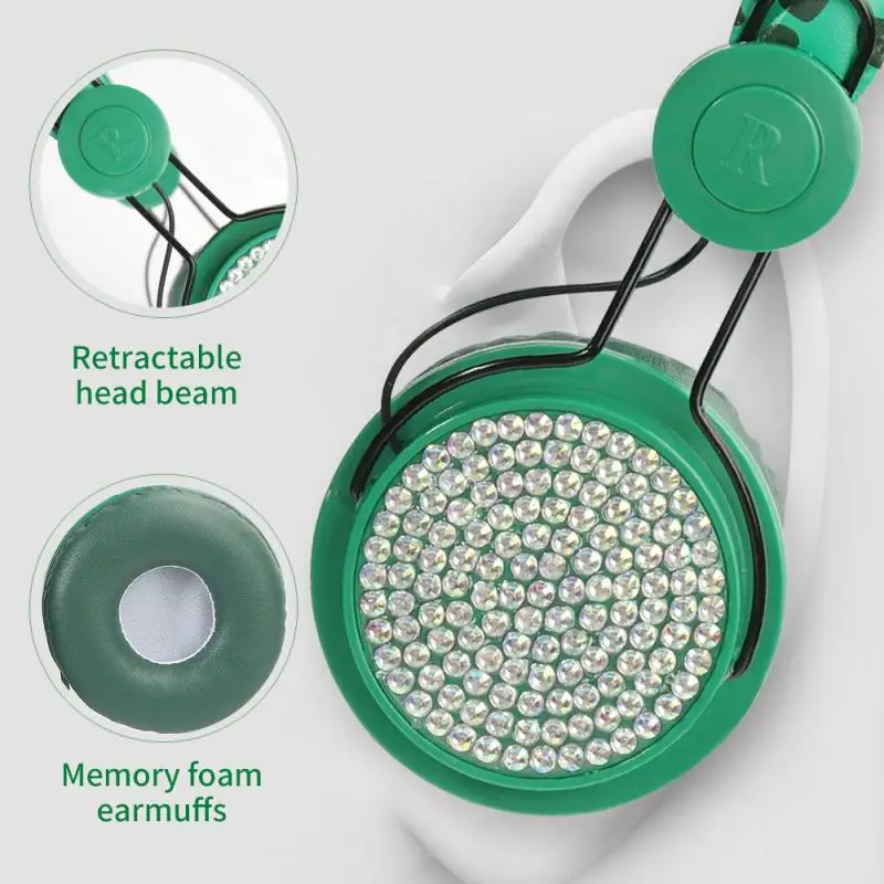 Cute dinosaur 3 5mm wired headphones with microphone suitable for learning games mobile phone headphones