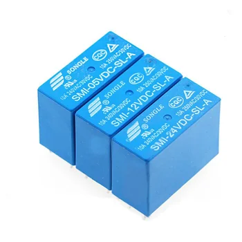 

Power Relays SMI-05VDC-SL-A SMI-12VDC-SL-A SMI-24VDC-SL-A 5V 12V 24V 10A 4PIN Relay
