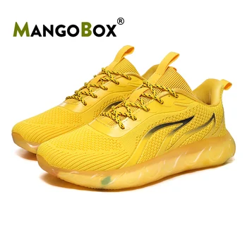

Super Cool Running Shoe Men Luxury Brand Runners For Men Yellow White Youth Jogging Sneakers Anti-Slippery Training Shoe For Men