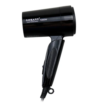 

foldable handle professional hair dryer hot air style with Nozzles blow dryer powerful hot cold Styling Tool 220-240v ,1000W