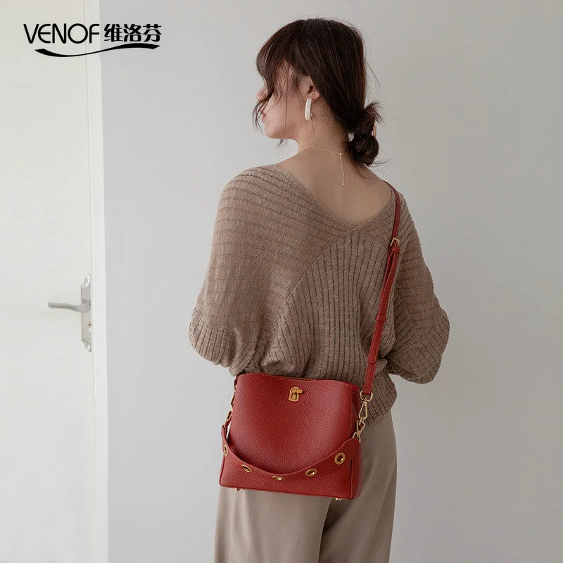 #Special Offers VENOF 2019 сумка ведро из натуральной кожи сумки для женщин soild дамская сумка через плечо женские сумки через плечо Модные женские кожаные сумки #Special Offers VENOF 2019 сумка ведро из натуральной кожи сумки для женщин soild дамская сумка через плечо женские сумки через плечо Модные женские кожаные сумки