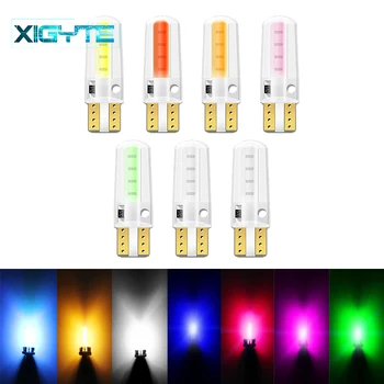 

Car Styling T10 W5W LED Bulb 194 501 DC 12V COB LED Silicone Shell Car Marker Lamp Super Bright Silica Gel Wedge Turn Side Lamp