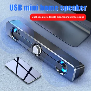 

V-111 Computer Speaker USB Wired Stereo Subwoofer Bass Speaker Bluetooth Speaker for PC Laptop Phone KQS8