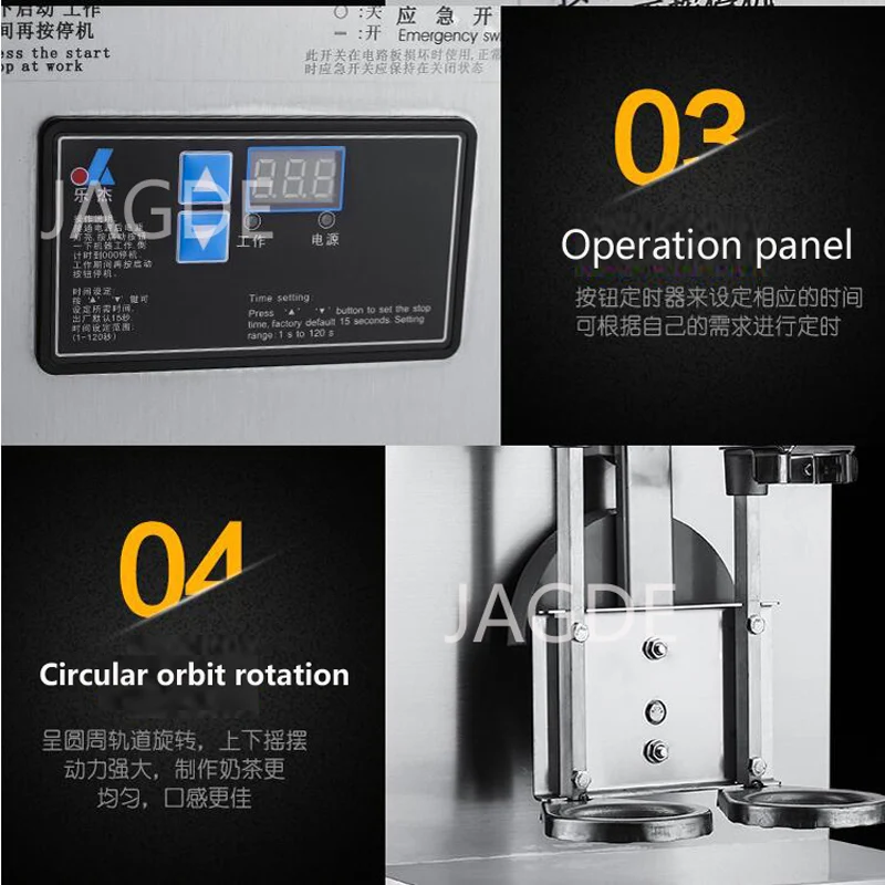 Boba Shaker Bubble Tea Shaker Double Cup Milkshake Machine Bubble Tea Machine