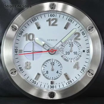 

Large 3d Watch Wall Clock Modern Metal Wall Watches Home Decor Luminous Clocks Living Room Office Gift Relogio Parede with LOGO