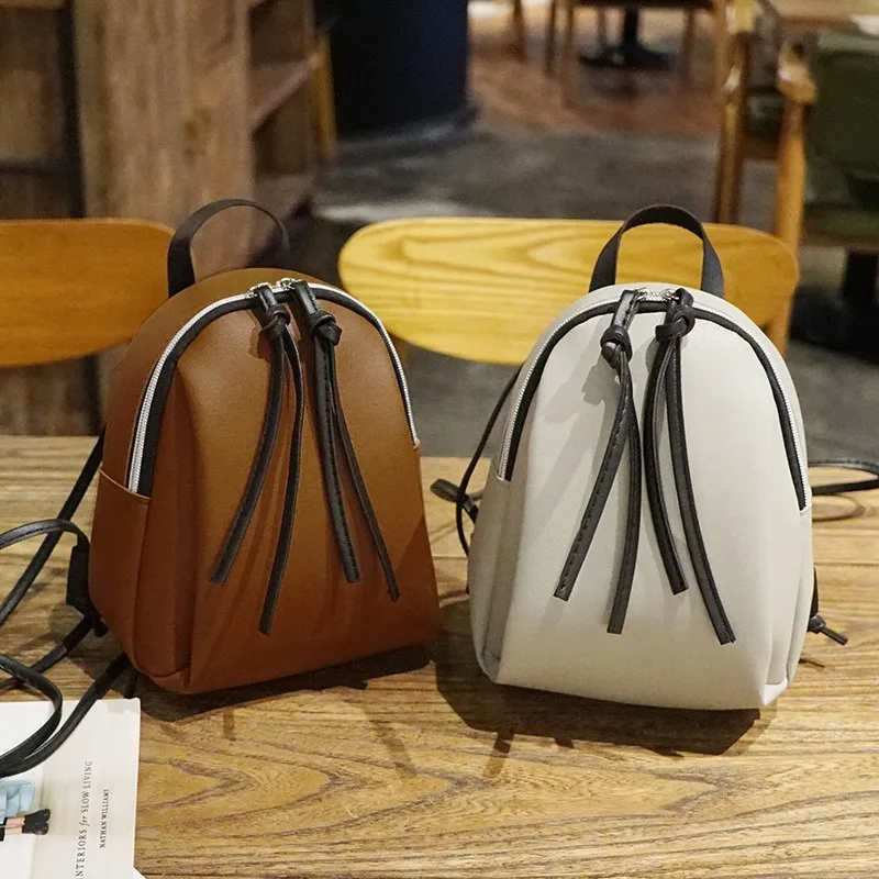  Small Backpack Women Leather Shoulder Bag 2019 Summer Multi-Function Mini Backpacks Female School B - 4000189996674