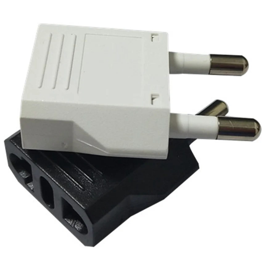Plug Adapter 1pcs European KR Italy US to EU Travel Plug Adapter Electric Plug Converter Power Socket AC Outlet 4.0mm White Black Yellow Blue plug adapter,ac adapter