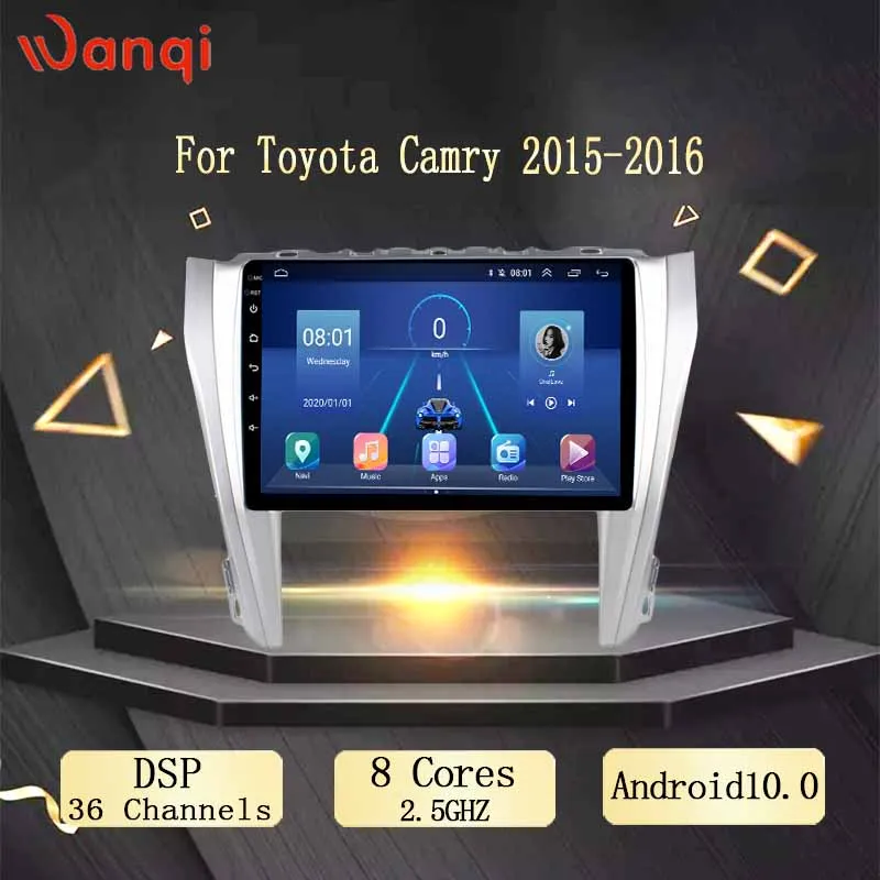 10 1 дюймов Wanqi 0 Автомобильная GPS-навигация для Toyota Camry 2015-2016 поддержка стерео аудио