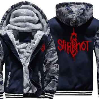 

USA SIZE Super Warm Harajuku Hoodies Sweatshirts Winter Thicken Fleece Camouflage Men's Jackets Zipper Coats Clothes New
