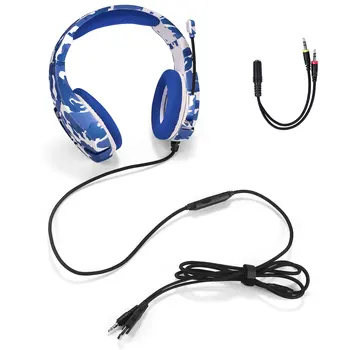 Camouflage 3 5mm Headset Computer Gaming Headset With Microphone Luminous Chicken Ps4 Gaming Headset Gabinete Gamer