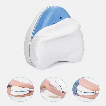 

1pcs Leg Pillow top Leg Pillow for Back, Hip, Legs and Knee Support Wedge Knee Pillow Ergonomic Leg Support Pillows