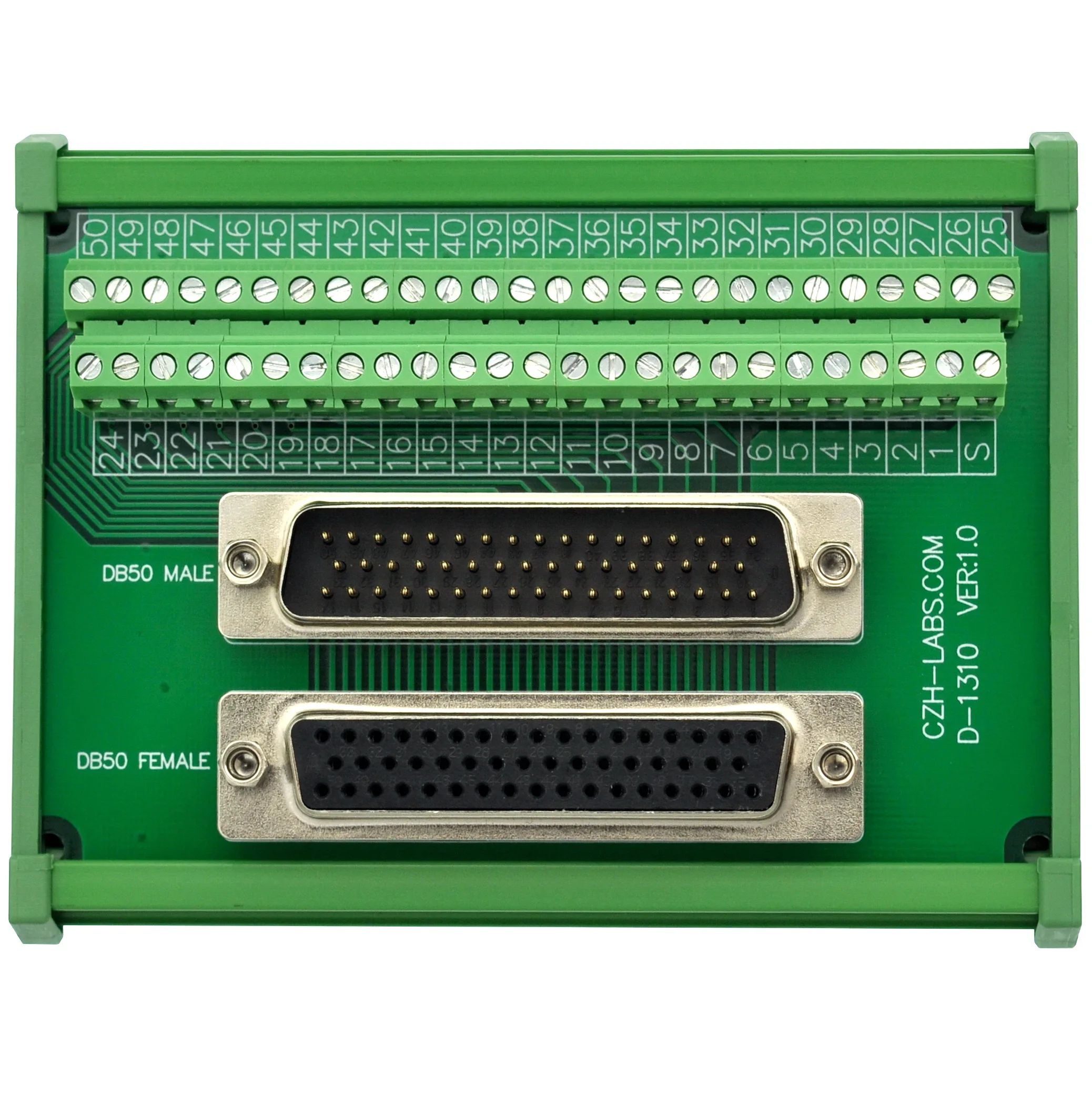 CZH-LABS din-рейку DSUB DB50 Male/клемма женского типа интерфейсный модуль, Breakout Board