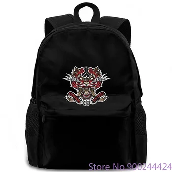 

Defqon 1 Survival Fittest Black Print women men backpack laptop travel school adult student