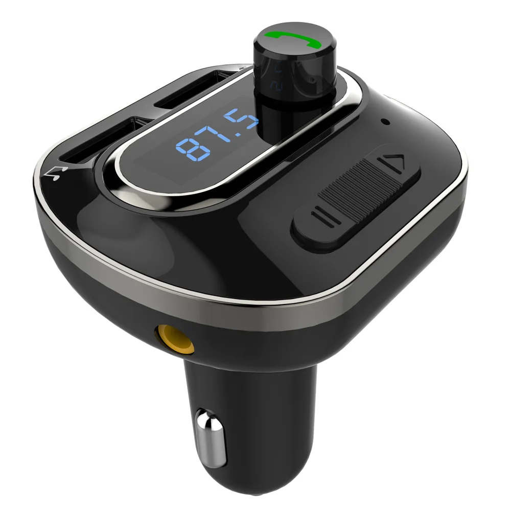Auto Hands Free Bluetooth Wireless Car AUX Audio Receiver FM Adapter USB Charger Phone Chargers For Huwei Xiaomi Iphone