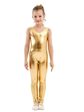Speerise Kids Tank Unitard Girls  Ballet Sleeveless Black Shiny Tight Jumpsuit Unitards Dance Boys Costumes Free Shipping