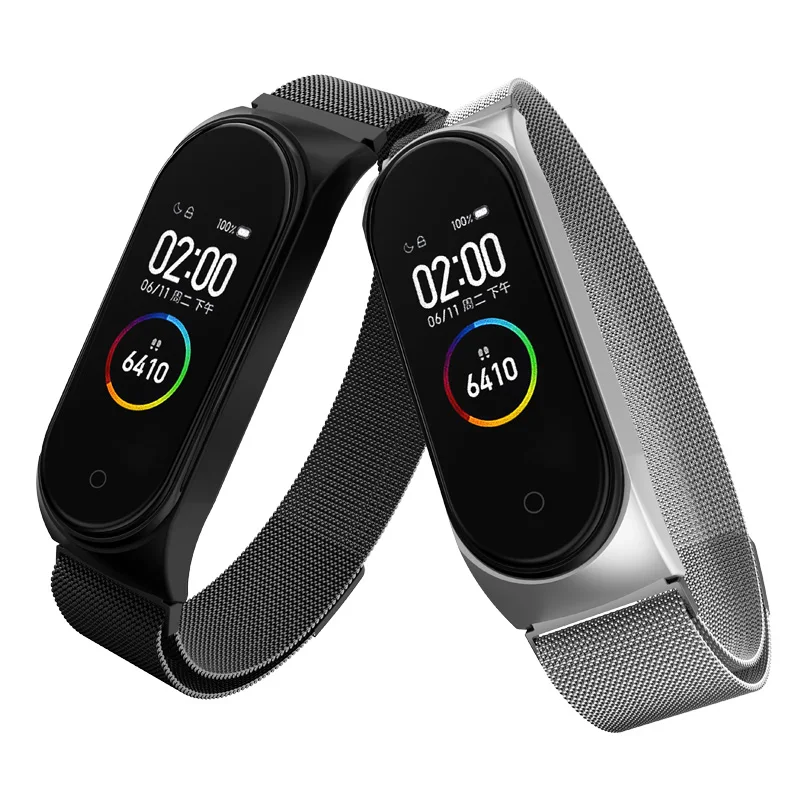 Магнитный браслет для mi Band 3 и 4, металлический браслет, умный Браслет для Xiaomi mi band 3 Xia mi Xaio mi Xao mi Xio mi