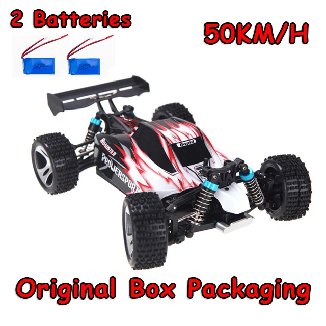 A959 50KM H 2battery Распродажа Wltoys A959 50 км/ч n A959-B 70 км/ч 2,4 г 4CH Высокоскоростной Rc автомобильный скоростной гоночный автомобиль ударопрочный каучук внедорожный - Цвет: A959 50KM H 2battery