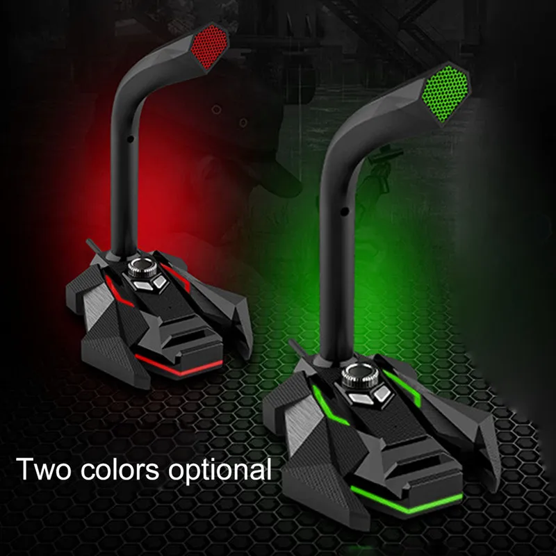 Koop Mode 3.5mm USB Microfoon Voor Computer Condensator microfoon Gaming Audio Mic Dock Desk Met HD Smart Geluidskaart